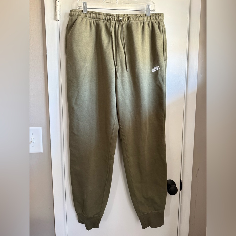 Nike Olive Green Sweatpants Joggers, Size Large